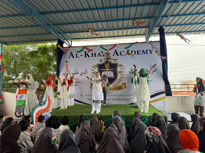 Independence Day programme on the Al-Khair Academy stage